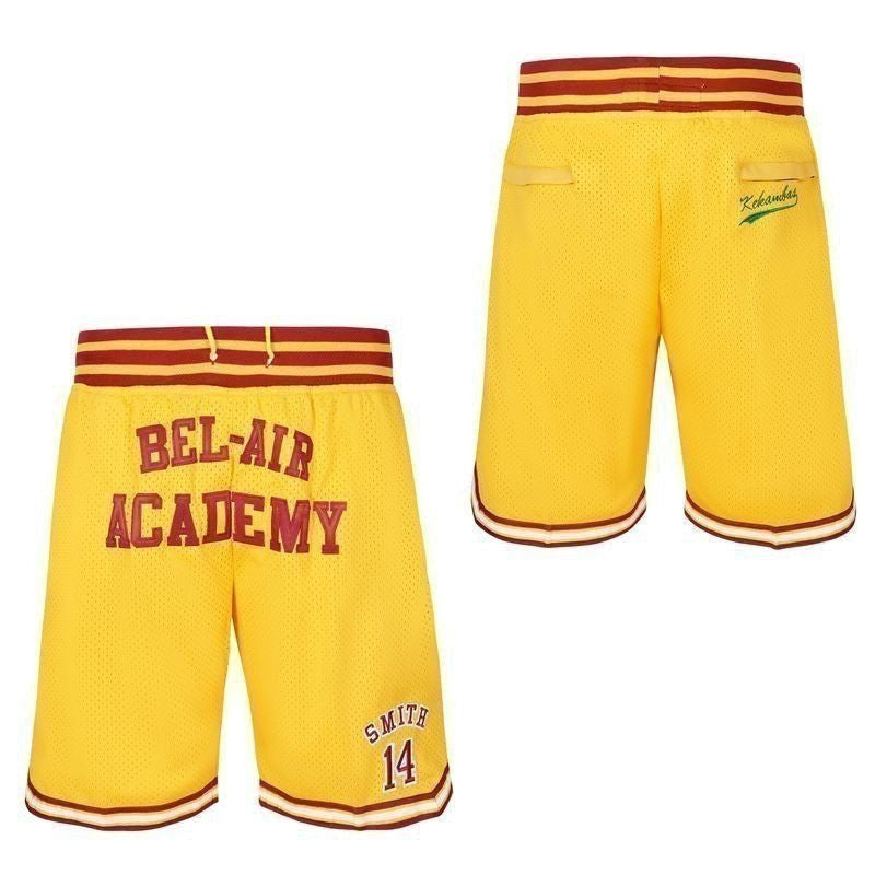 #14 Bel-Air Academy Will Smith Gold Basketball Shorts