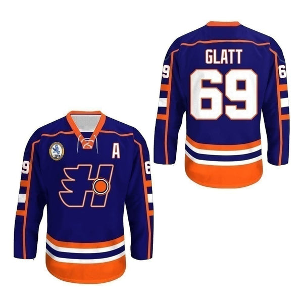 Unlimited Classics Doug Glatt #69 Goon Halifax White Hockey Jersey XL