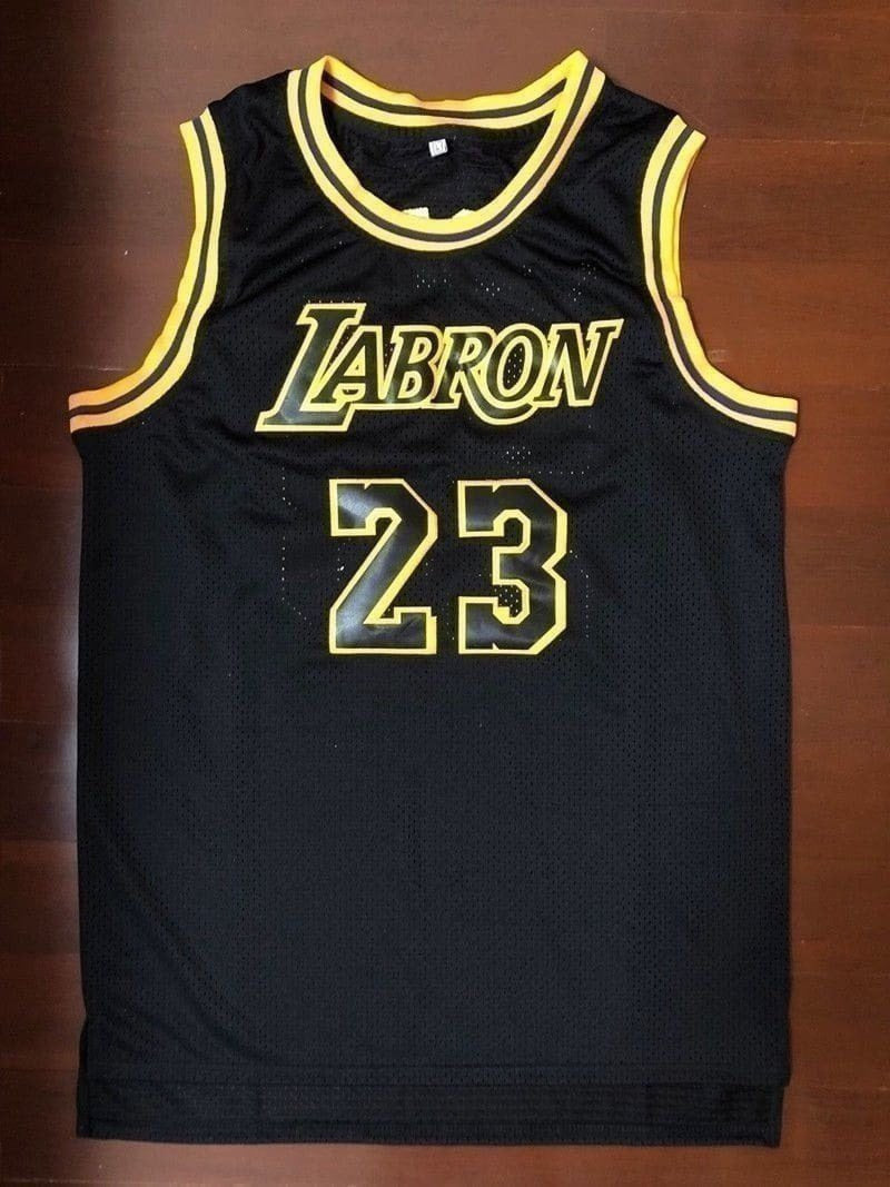 LABRON #23 - LeBron James LA Lakers Black Basketball Jersey