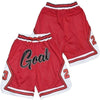 Red GOAT Basketball Shorts - HaveJerseys