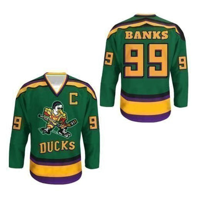 Adam Banks #99 The Mighty Ducks Hockey Movie Jersey - HaveJerseys