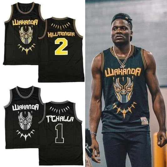 Black Panther - Wakanda - T'Challa | Killmonger Official Movie Basketball Jerseys - HaveJerseys