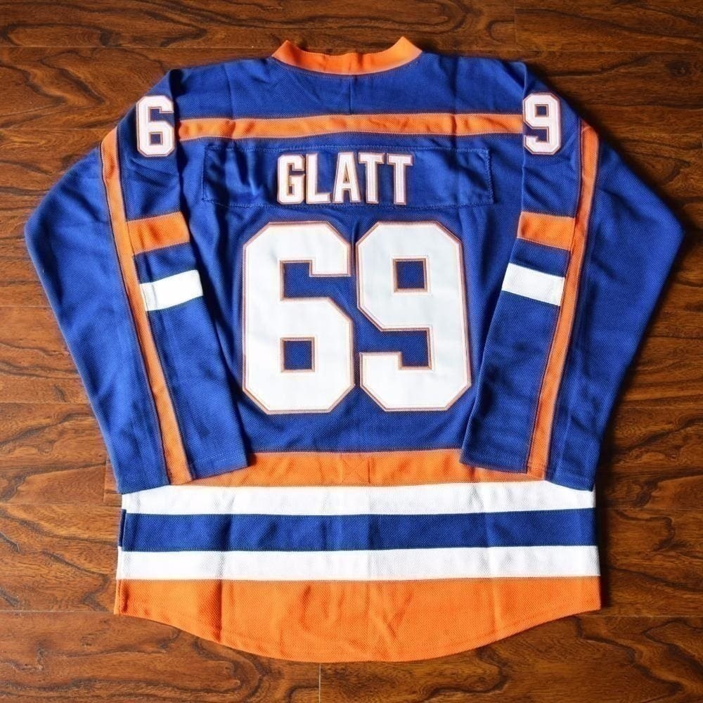 Mens New Halifax Highlanders GOON Movie Hockey Jerseys Cheap #69 Doug Glatt  GOON Movie Hockey Jerseys Vintage Blue S XXXL From Redtradesport, $22.67