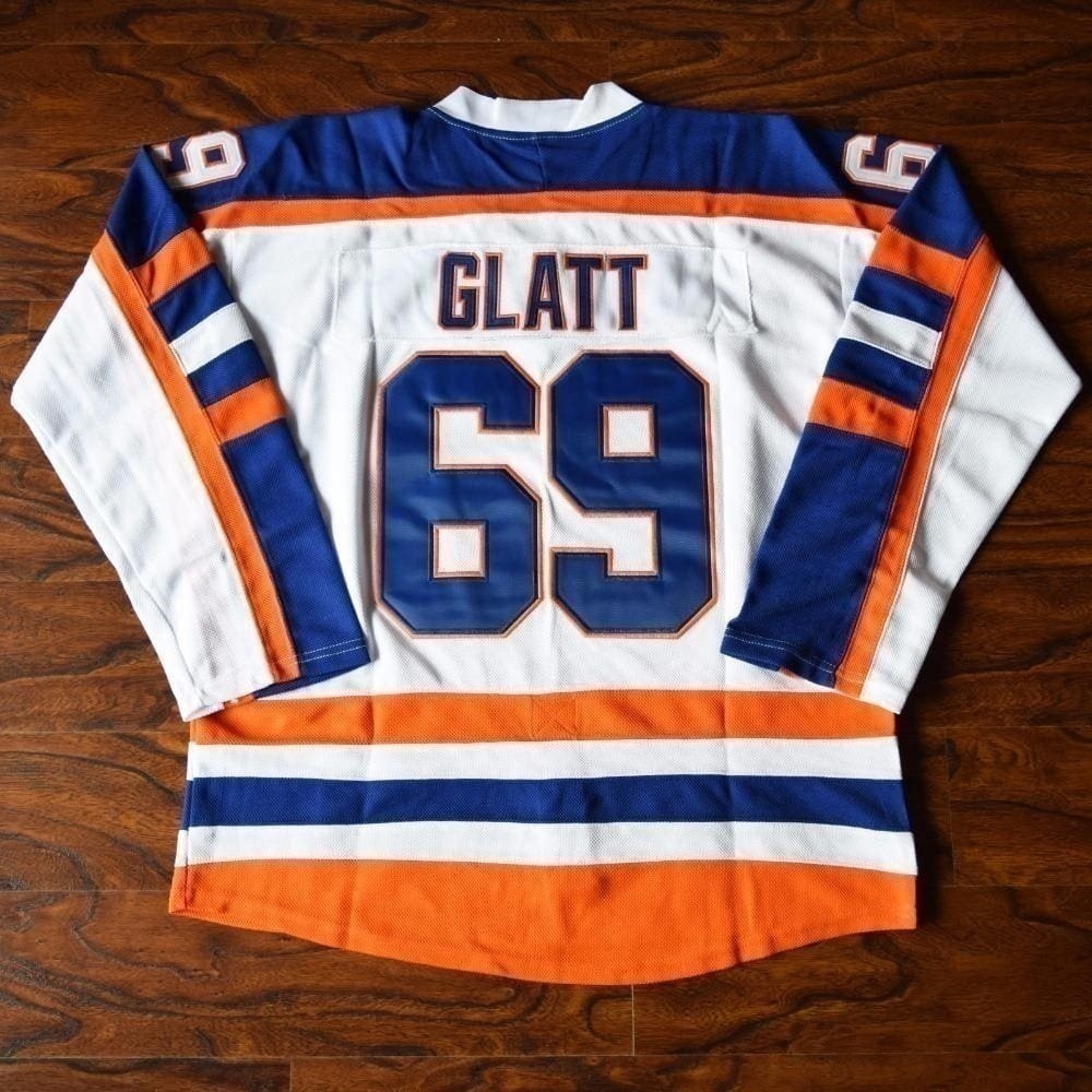 JerseyCreater Movie Doug The Thug #69 Glatt Halifax Highlanders Hockey Jersey Custom Names;Stitched;Youth/Kids/Adult Size;Personalized Cosplay