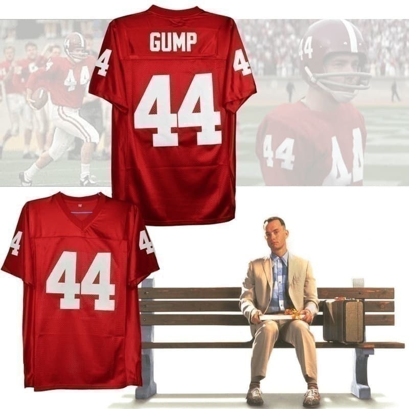 Forrest Gump #44 Alabama Crimson Tide Movie Jersey