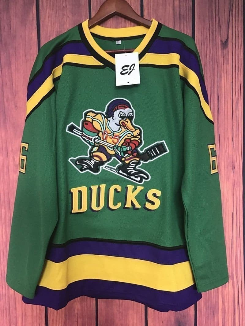 Gordon Bombay #66 Mighty Ducks Movie Hockey Jersey - HaveJerseys