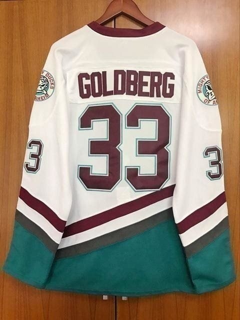 Greg Goldberg #33 The Mighty Ducks Hockey Movie Jersey - HaveJerseys