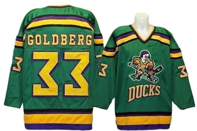 Greg Goldberg #33 The Mighty Ducks Hockey Movie Jersey - HaveJerseys