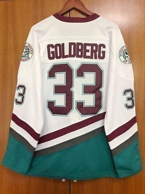 Greg Goldberg #33 The Mighty Ducks Hockey Movie Jersey