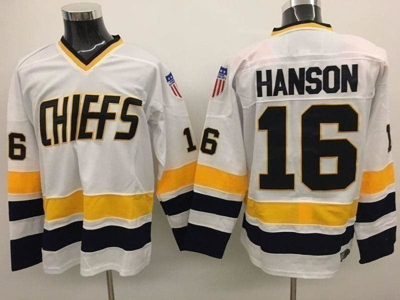 Hanson Brothers #16 #17 #18 Charlestown Chiefs "Slap Shot" Movie Hockey Jerseys! - HaveJerseys