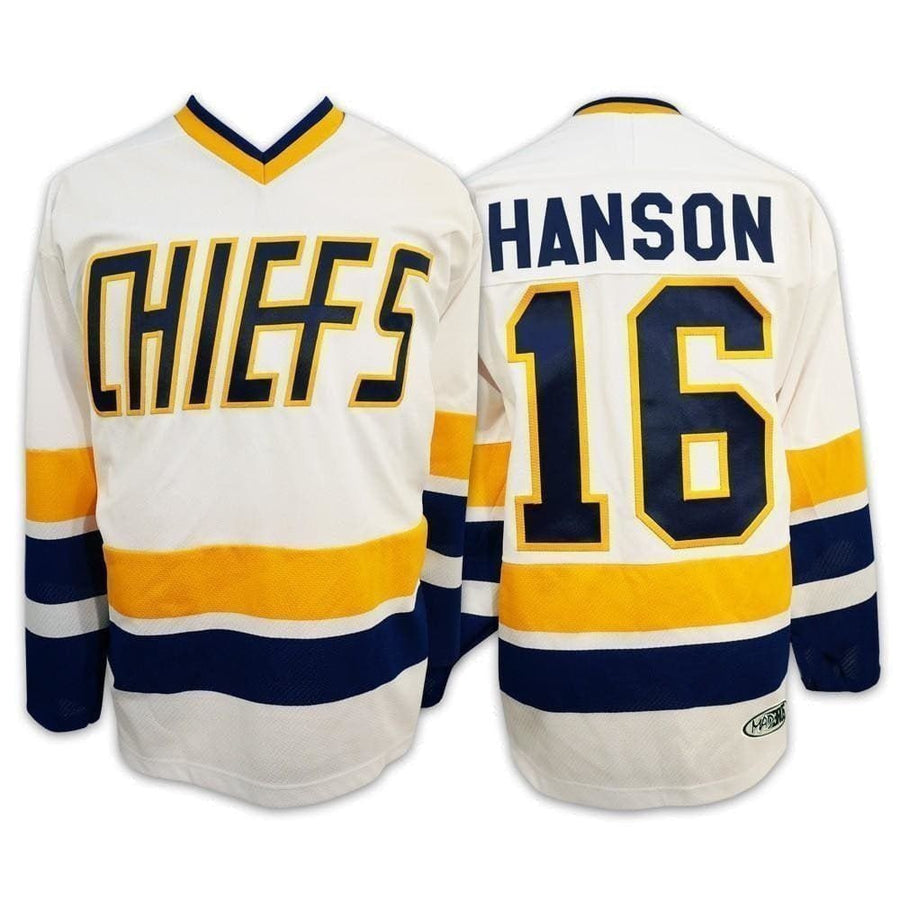 Jack Hanson #16 Hanson Brothers Charlestown Chiefs Slapshot Movie Jersey