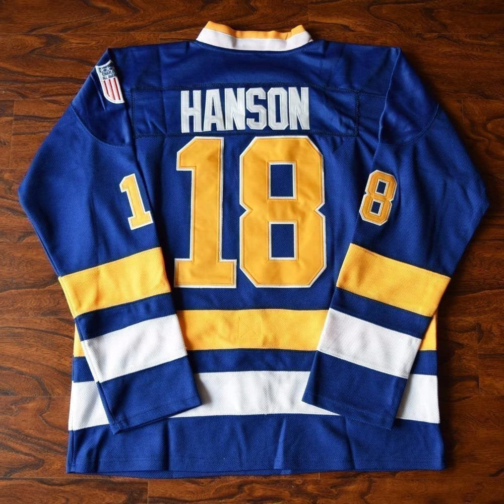 Jeff Hanson #18 Hanson Brothers Charlestown Chiefs Slapshot Movie Jersey |  HaveJerseys