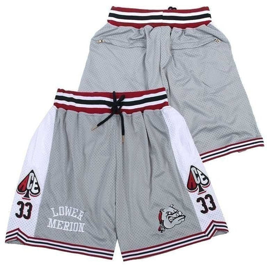 Kobe Bryant Lower Merion Gray Shorts - HaveJerseys