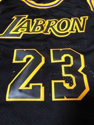 LABRON #23 - LeBron James LA Lakers Black Basketball Jersey - HaveJerseys
