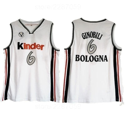 Manu Ginobili #6 Virtus Kinder Bologna European Jersey - HaveJerseys