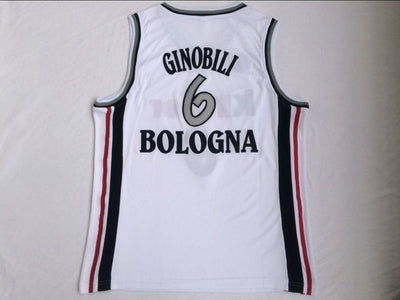Manu Ginobili #6 Virtus Kinder Bologna European Jersey - HaveJerseys