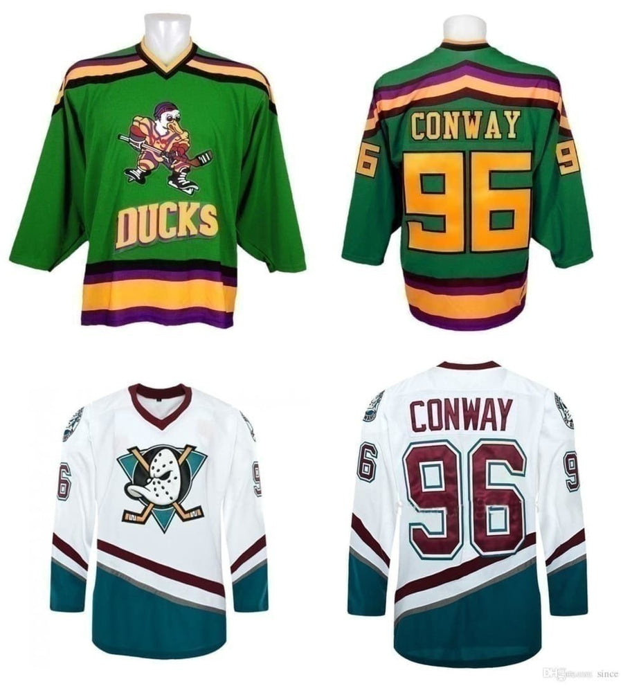 Mighty Ducks #96 Charlie Conway Official Movie Jersey - HaveJerseys