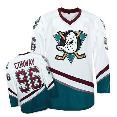 Mighty Ducks #96 Charlie Conway Official Movie Jersey - HaveJerseys