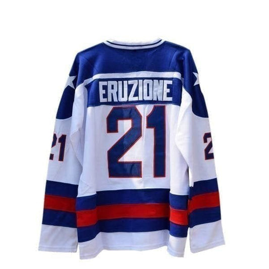 Mike Eruzione #21 1980 Miracle On Ice Team USA Hockey Movie Jersey - HaveJerseys